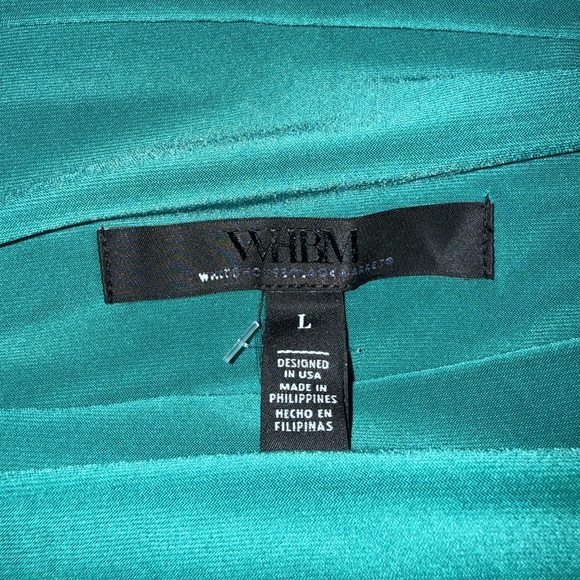 ☘️☘️ST. PATS SALE!!  WHBM RUCHED WAIST WIDE LEG PANTS SIZE L NWOT - Picture 7 of 7